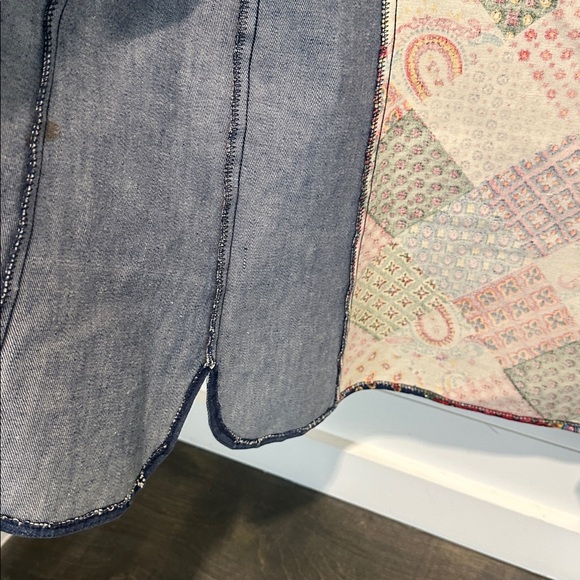 Patchwork Denim Shirt - Picture 7 of 16